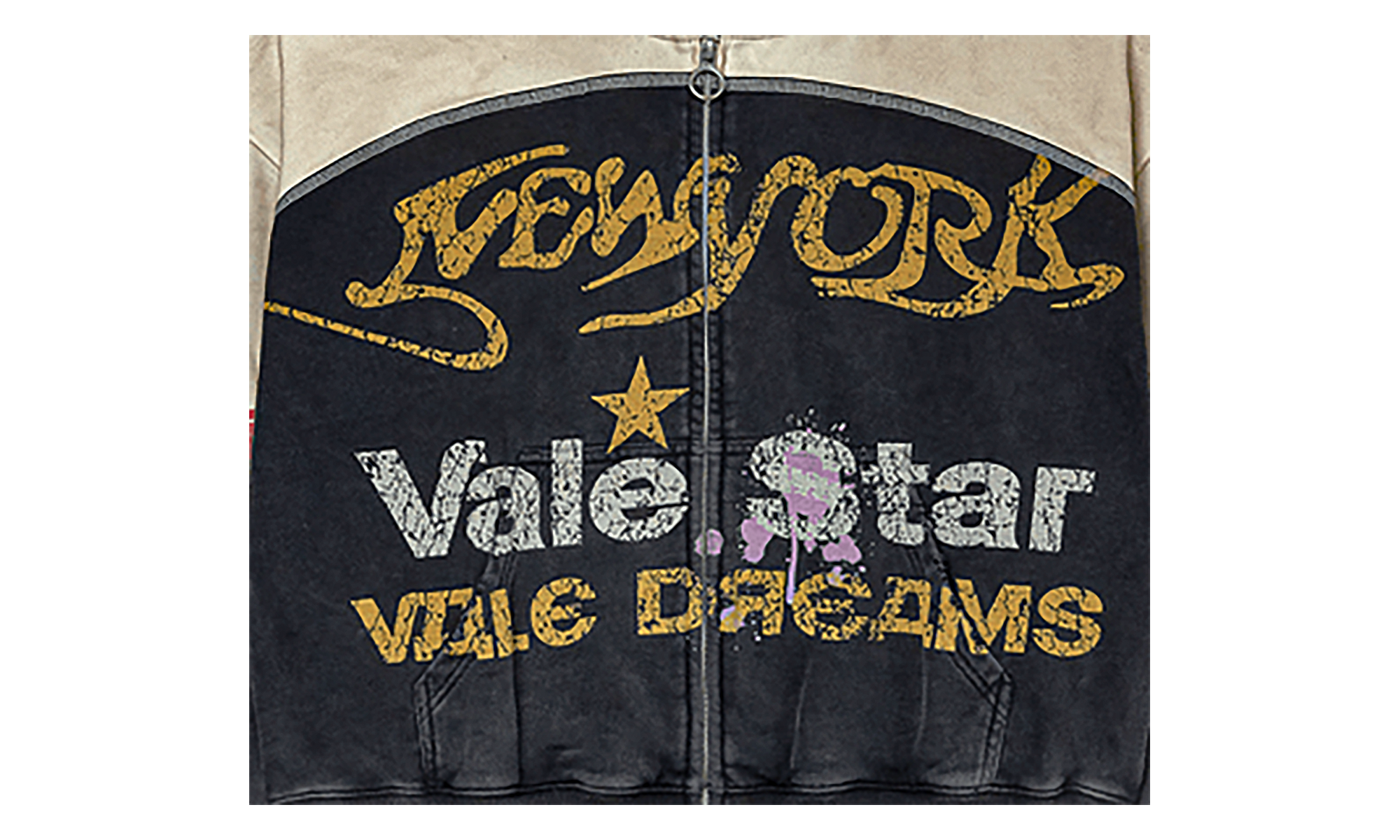 Vale Forever Vale Star Zip Up Dest/Black/Tan' VAL34