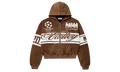 Cursive Zip-Up Brown VAL38