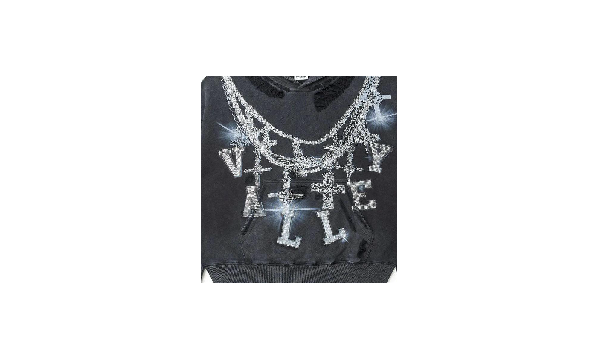 Big Chain Hoodie Black 10052196