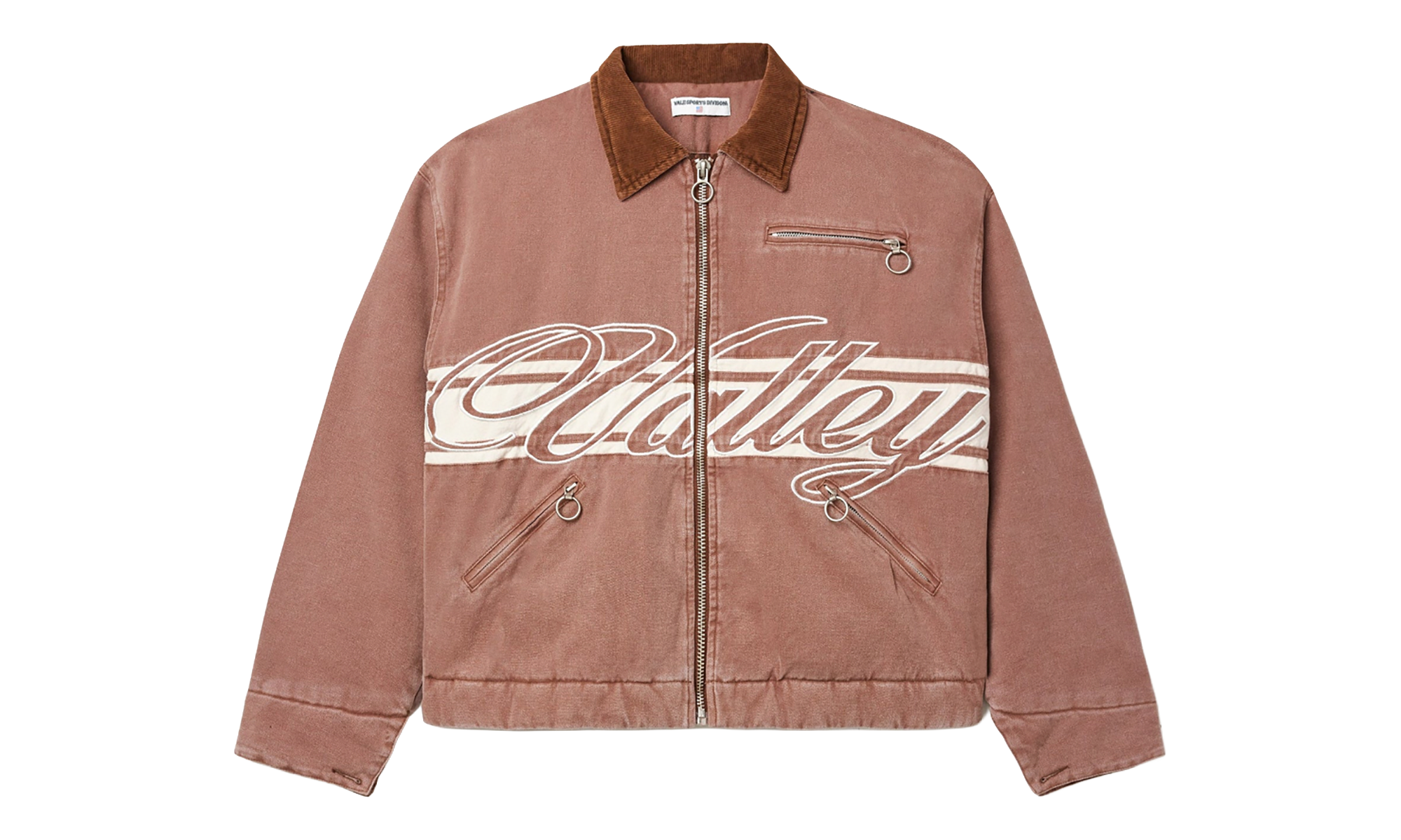 Cursive Trucker Jacket Brown VAL122