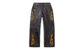 La Flare Leather Pants Black / Yellow VALE 10 011 VFLFLPB BK