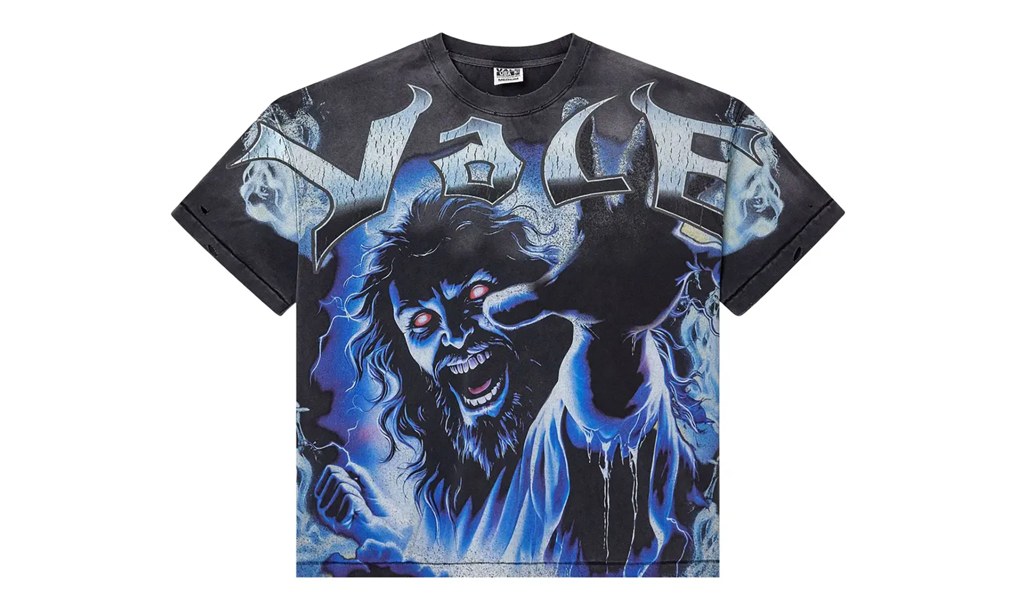 Fear T-Shirt Washed Black PSEZAEL2