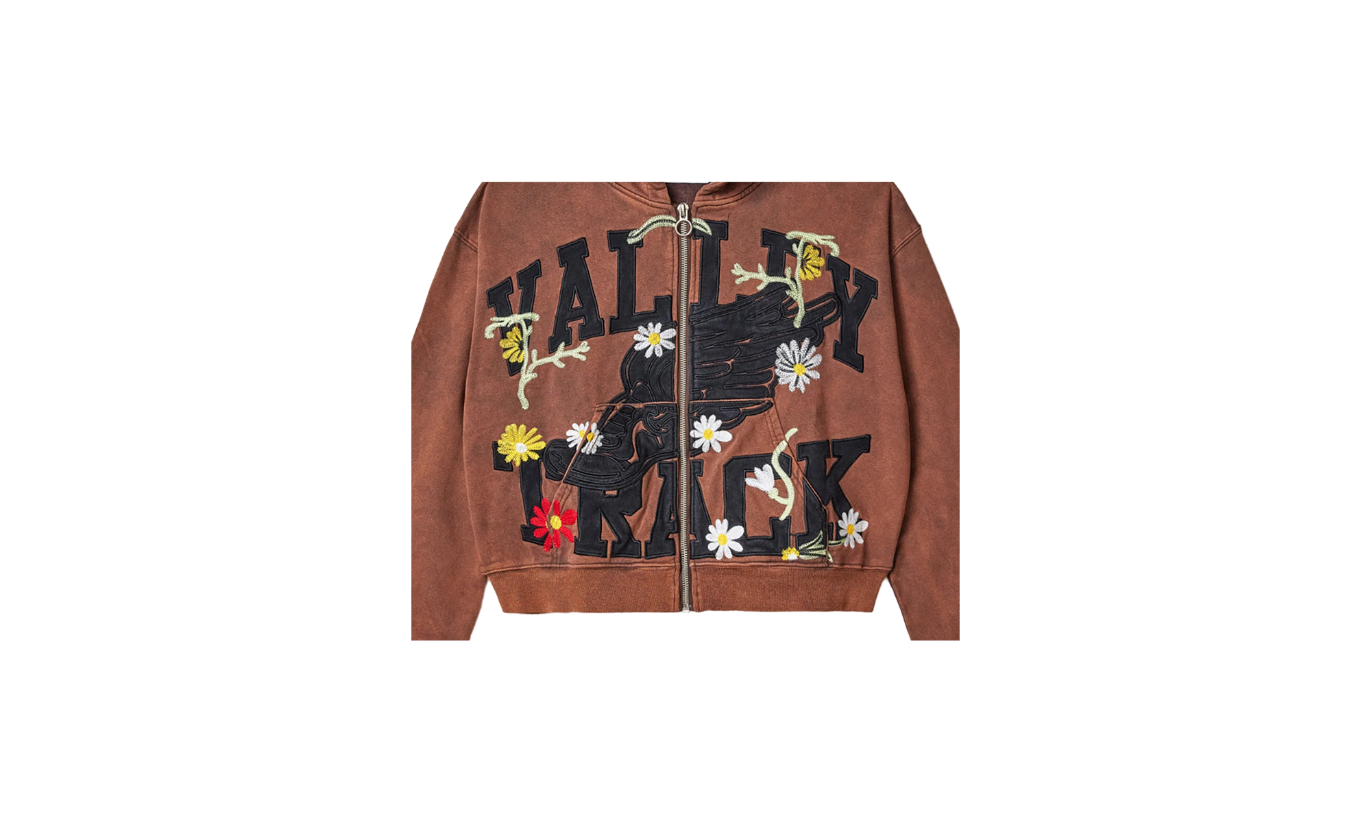 HARMONY GARDEN ZIP UP HOODIE BROWN UNGTKD3Z
