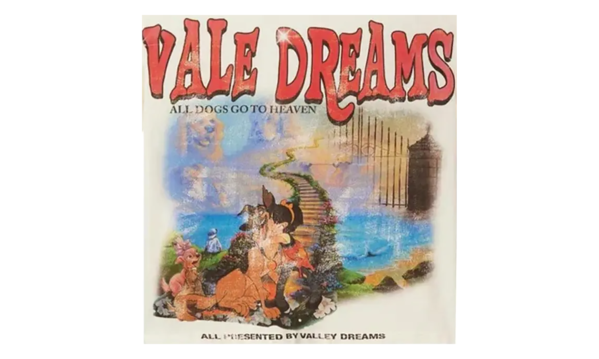 All Dogs Go To Heaven Tee Cream VAL131