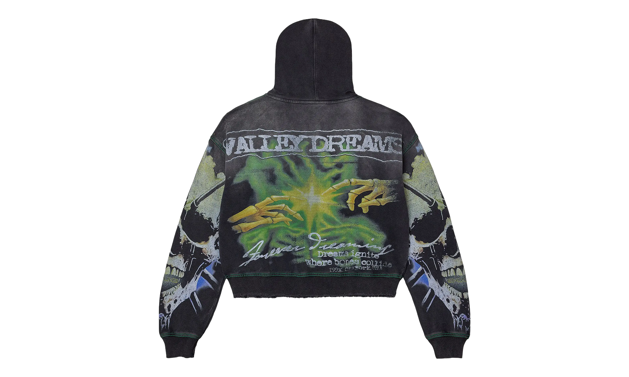 Gravedigger Zip Up Hoodie Black VALE 11 007 VFGZUB BK