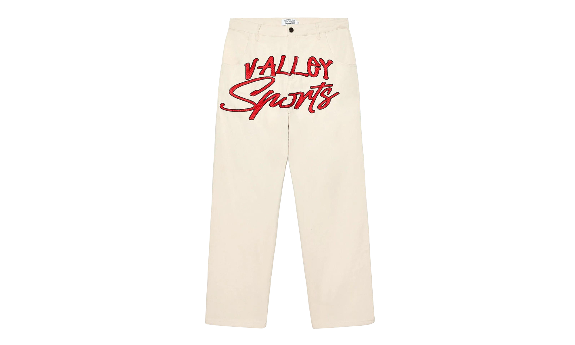 Symbol Denim Pants White VAL161