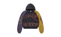 Valley Dreams Zip Up Hooded Jacket Black / Purple / Yellow TZUC8E1M