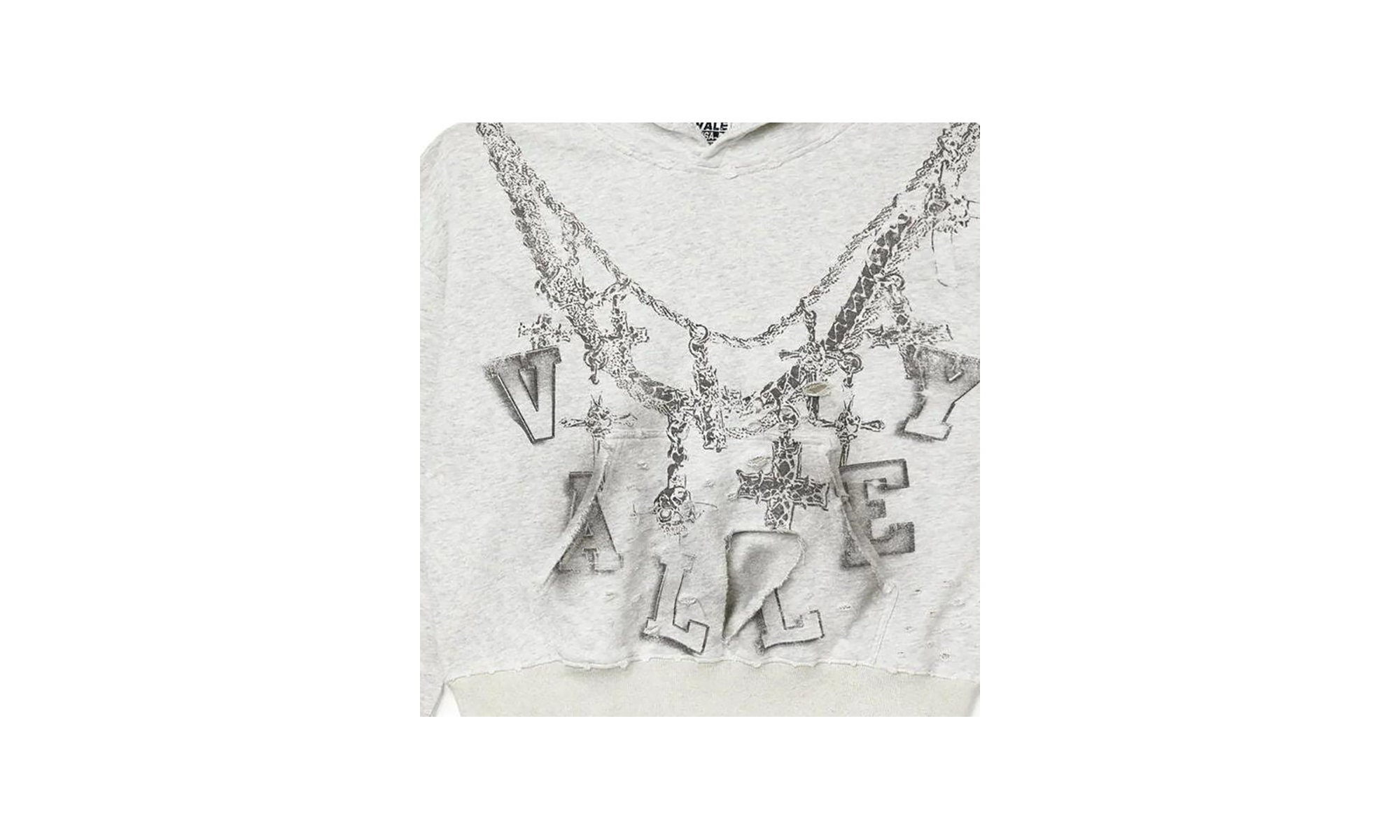 Big Chain Hoodie Grey 10066096