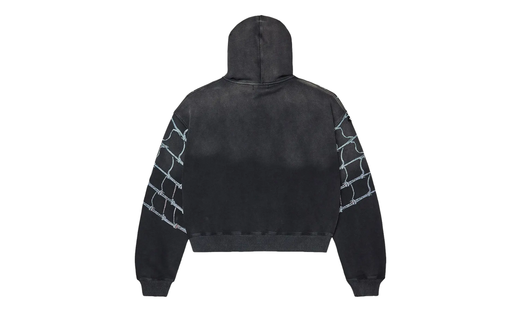 Big Widow Zip Up Hoodie Black VAL135
