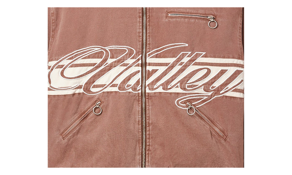 Cursive Trucker Jacket Brown VAL122