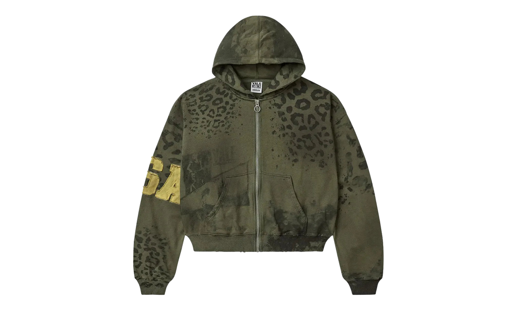Safari Zip Up Hoodie Olive VAL121
