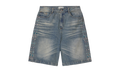 Colored Jeweled Stripe Denim Shorts Blue VX94A12L