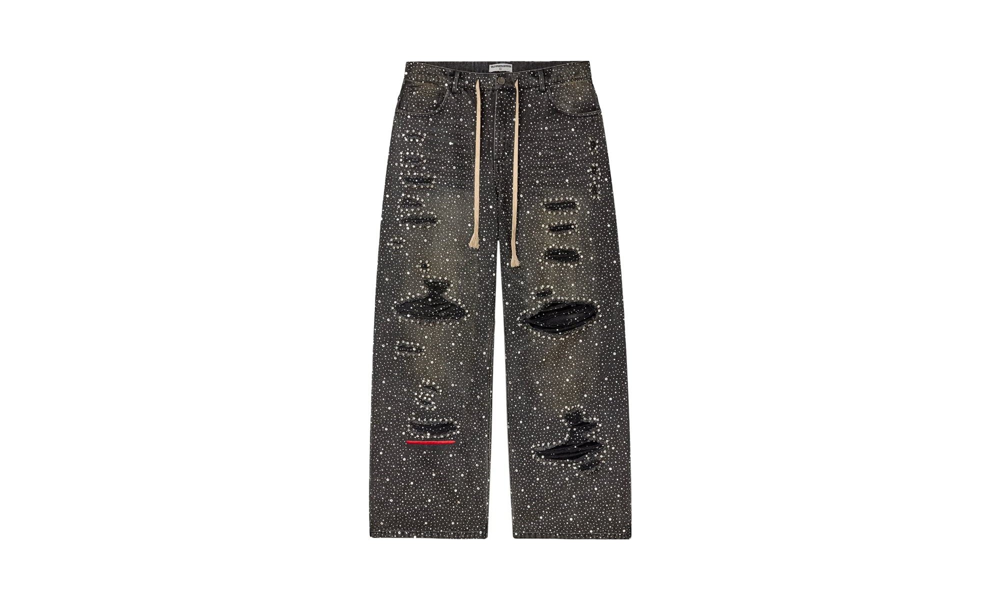 Iced Out Denim Jeans Black VALE 08 001 IODB BK