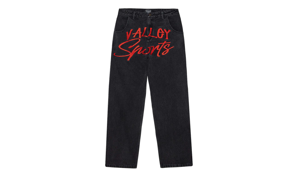 Symbol Denim Pants Black VAL164