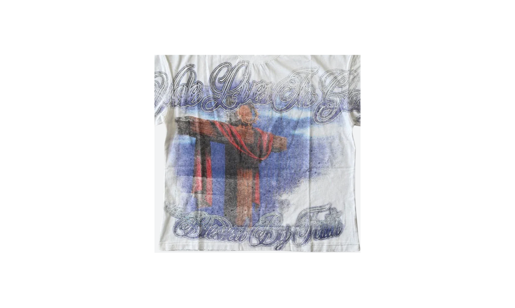 Lives in Glory Blessed by Faith T-Shirt White MPBECWQD