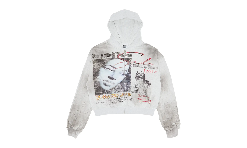 Valley Fest Zip Up Hoodie Grey 10068947