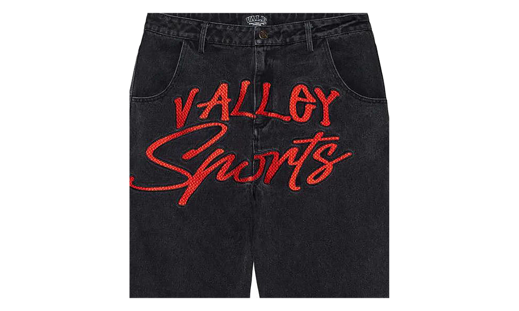 Symbol Denim Pants Black VAL164