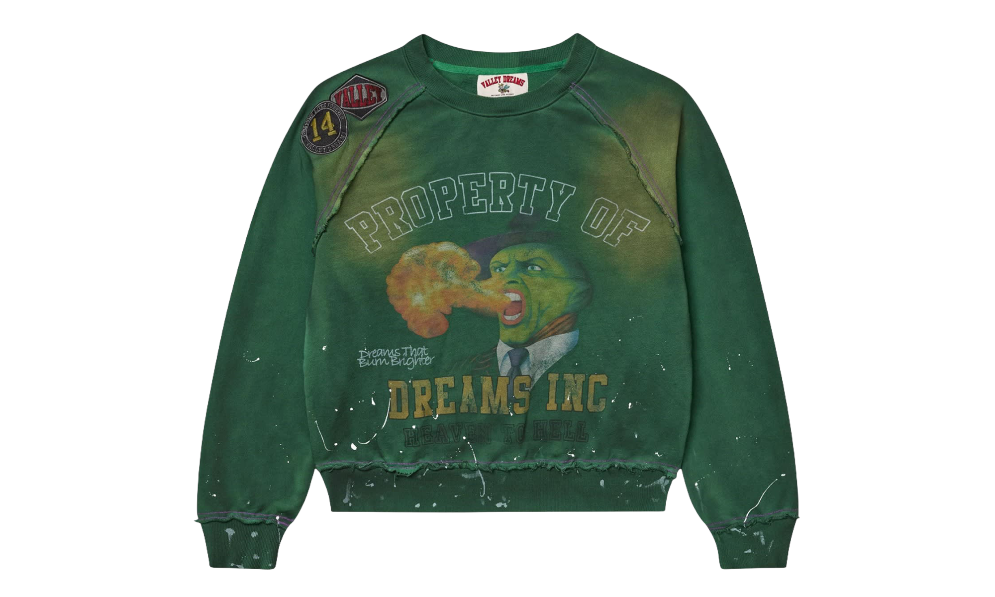 Hot Breathe Crewneck Sweatshirt Green 11451 10004VFHBCG GREE