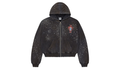 Pluto Clustered Zip Up Hoodie Black 10072676