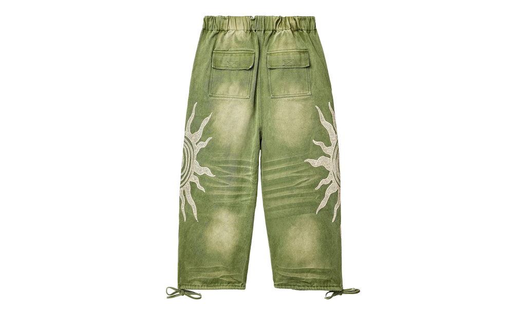 Forest Sun Pants Distressed Green VALE 12 001 GN