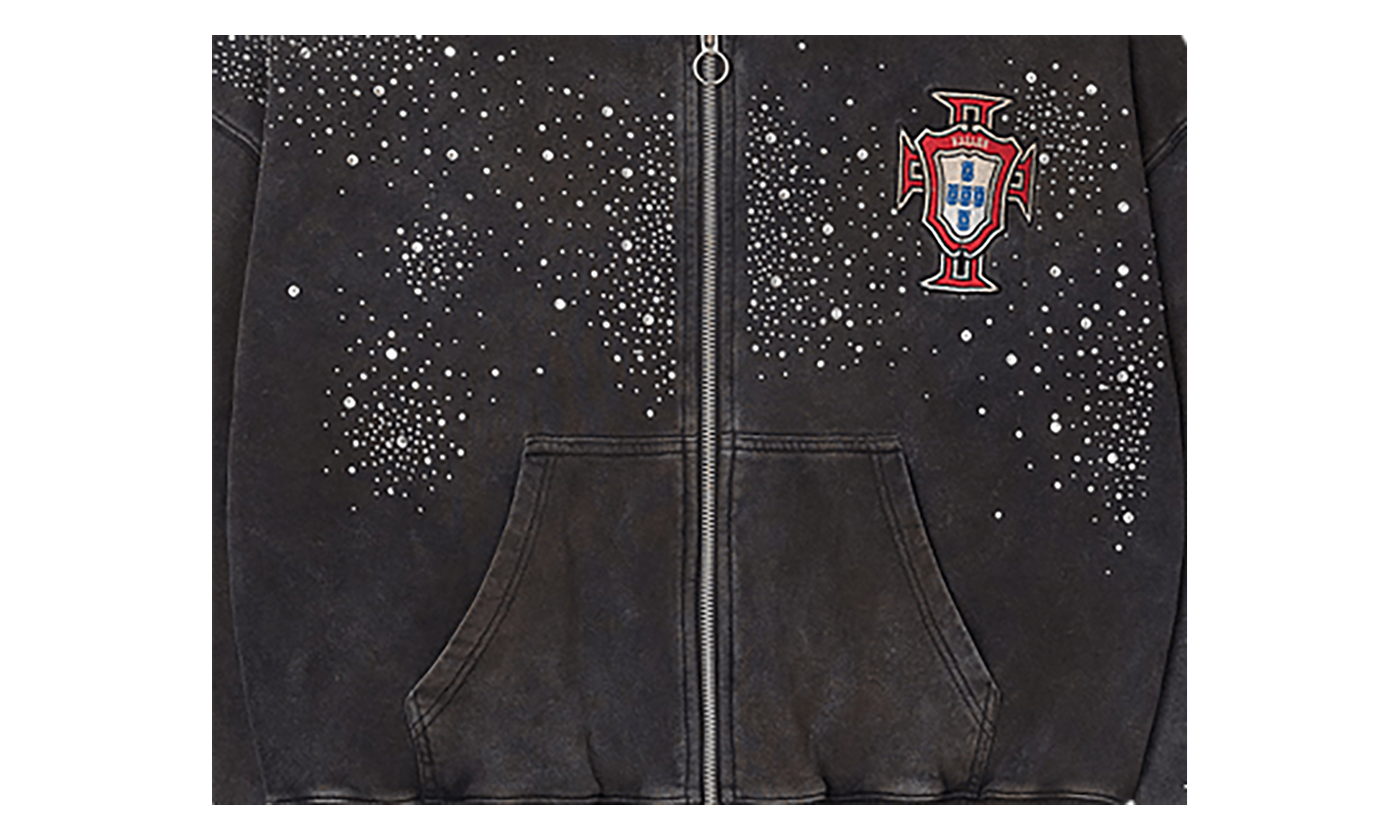 Pluto Custered Zip Up Black VALE 08 007 PCZU BK