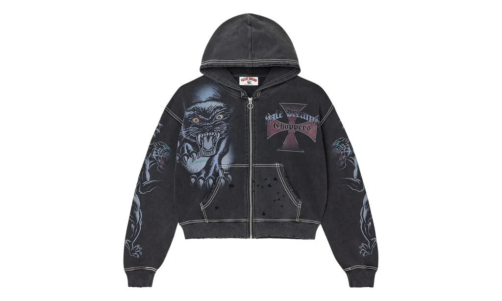 Hardy Boyz Zip Up Hoodie Black VAL197