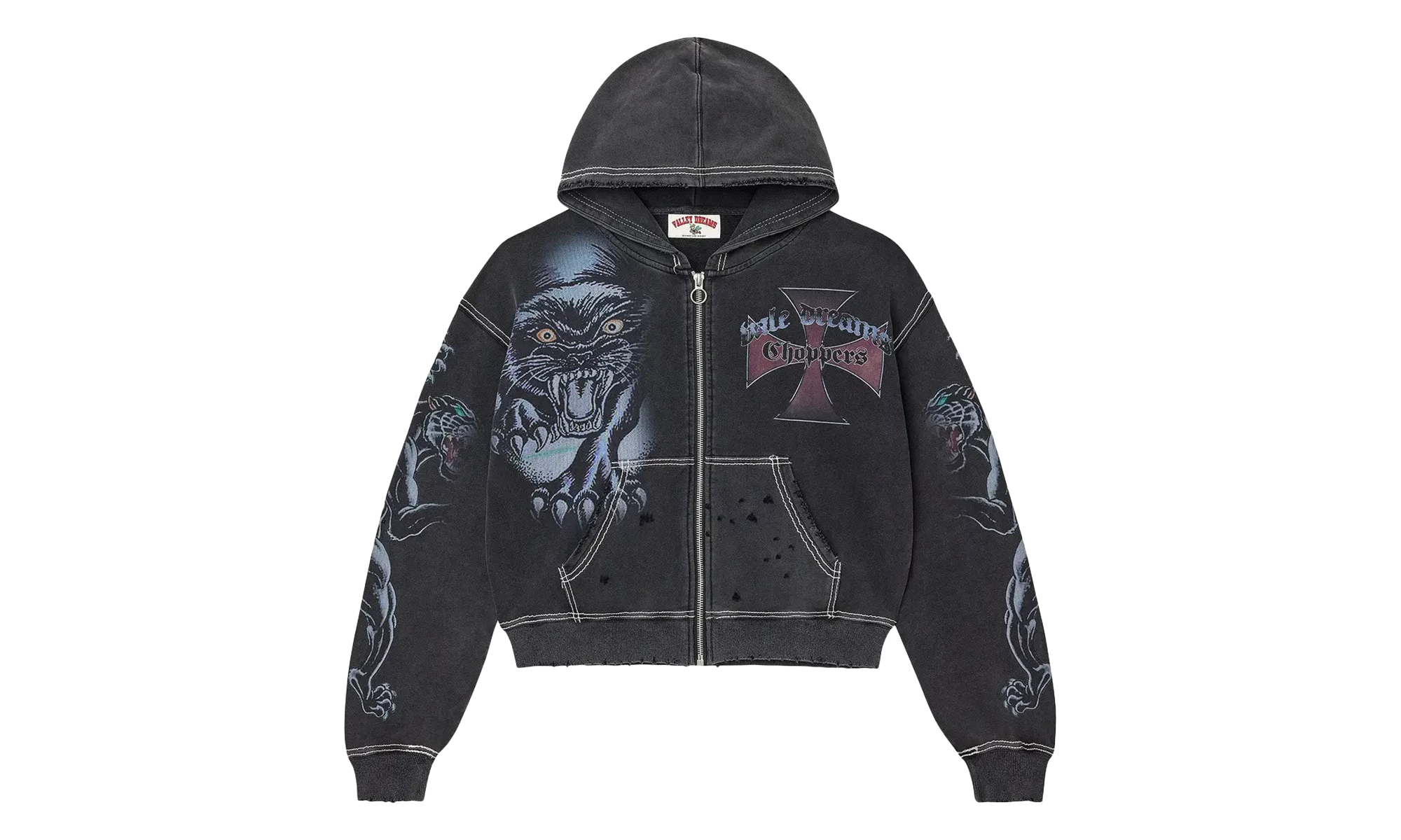 Hardy Boyz Zip Up Hoodie Black VAL197