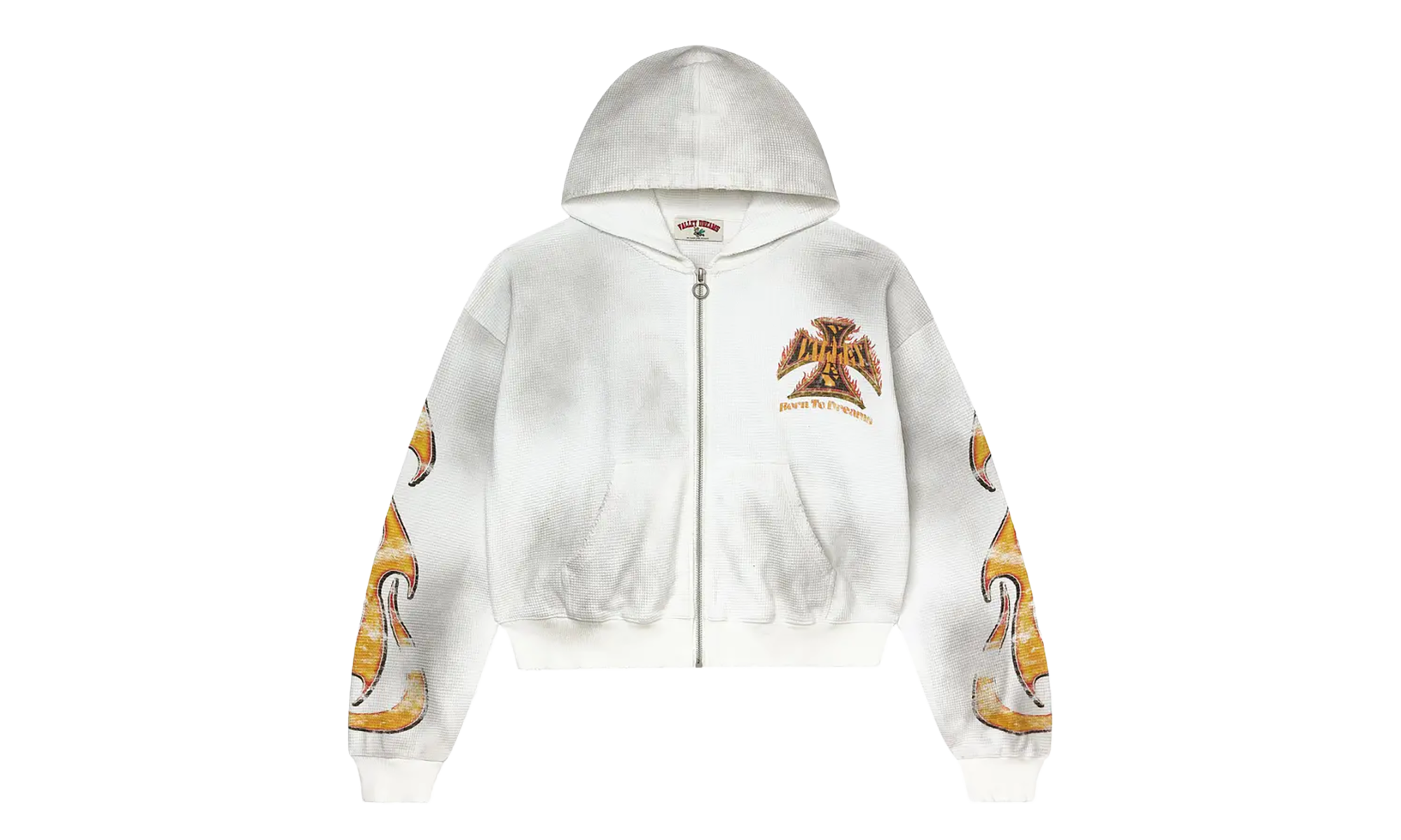 Reborn Waffle Zip-Up Hoodie White 11451 1SS2604VFRWZU WHIT