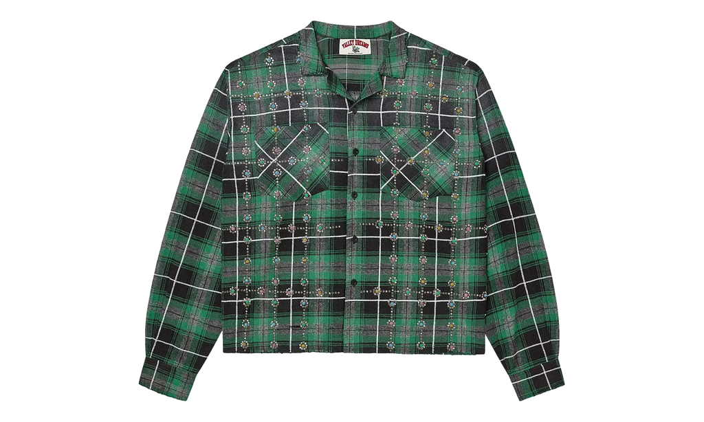 Grinch Gems Flannel Green VAL136