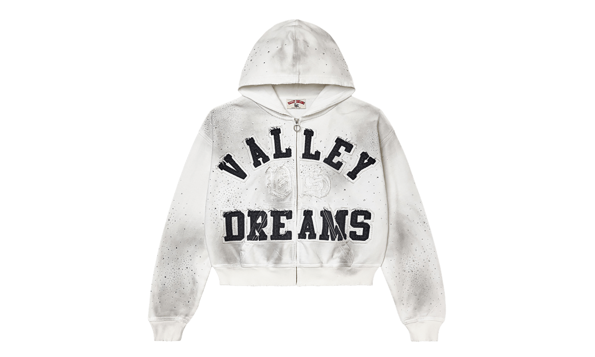 Classico Zip Up Hoodie White VAL145