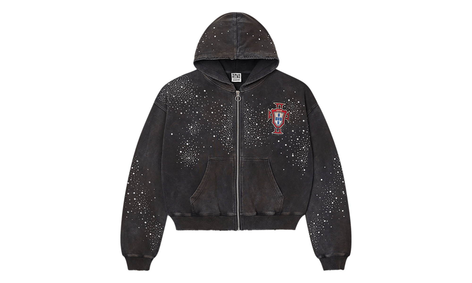Pluto Custered Zip Up Black VALE 08 007 PCZU BK