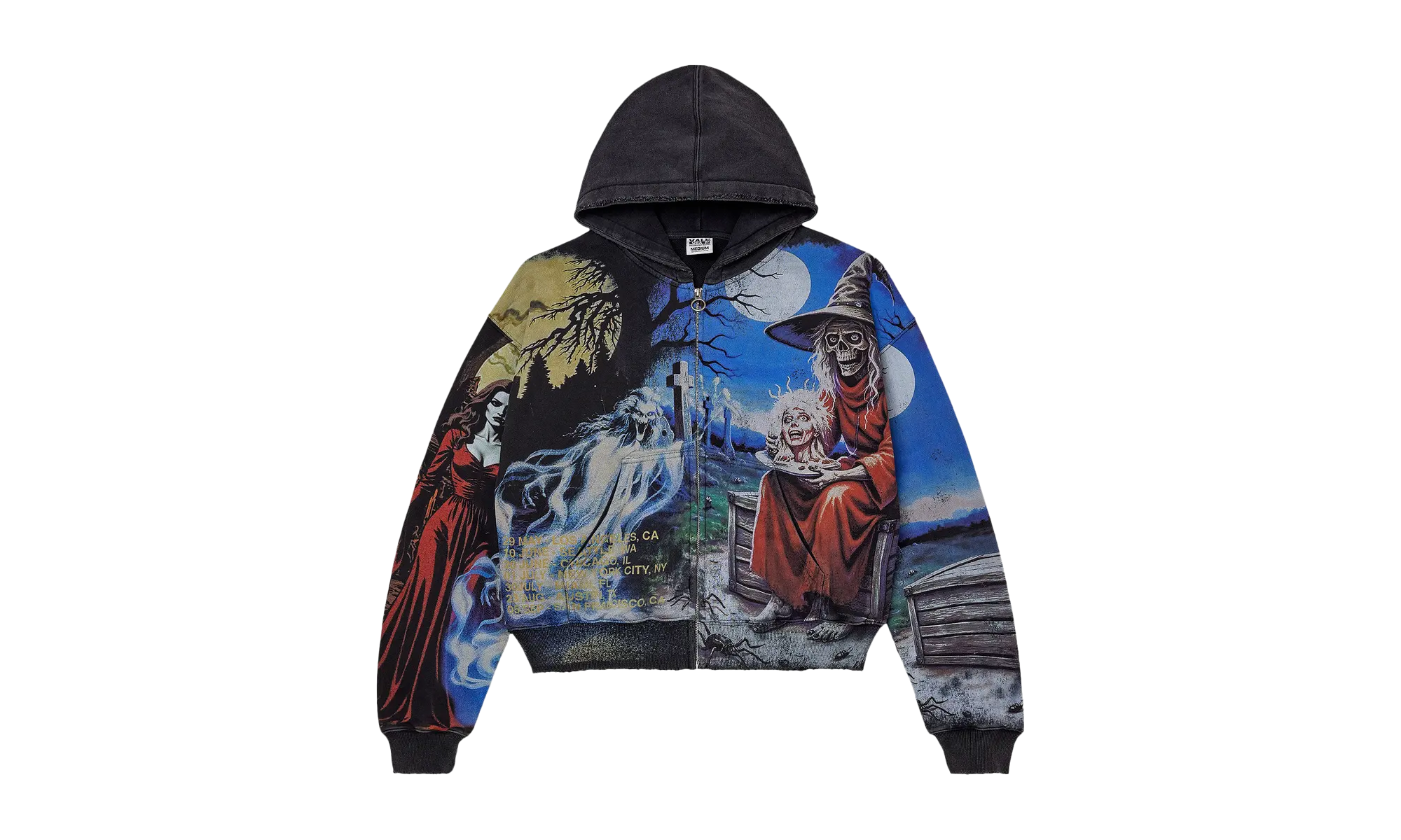 Ether Zip Up Hoodie Black VALE 10 007 EZU BK