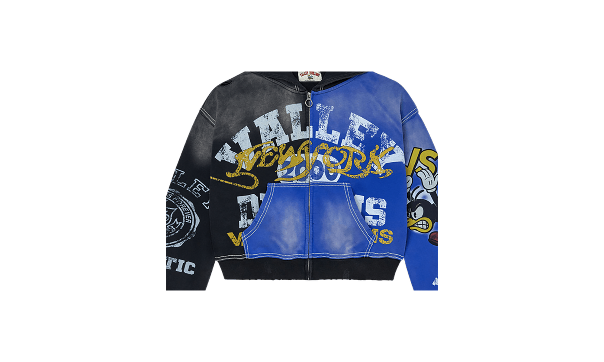 Vale Forever Bipolar Big Zip Up Black - Blue VAL18